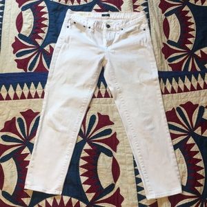 White Jcrew toothpick pants